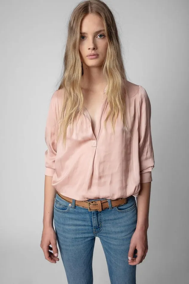 Zadig and Voltaire Shirts and Tops TINK BLUSH BLUSH 8211 Women Zadig and Voltaire Shirts and Tops TINK BLUSH BLUSH 8211 Women