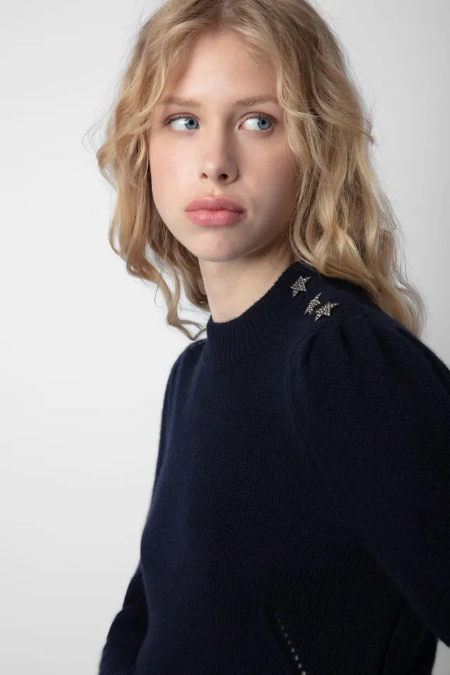 Zadig and Voltaire Sweaters and Knitwear BETSON SW SWEATER NAVY 8211 Women Zadig and Voltaire Sweaters and Knitwear BETSON SW SWEATER NAVY 8211 Women