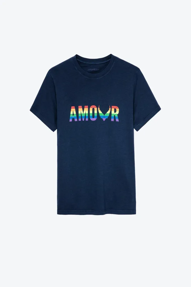 Zadig and Voltaire TShirts TOMMY AMOUR TSHIRT B BLUEBERRY 8211 Women Zadig and Voltaire TShirts TOMMY AMOUR TSHIRT B BLUEBERRY 8211 Women