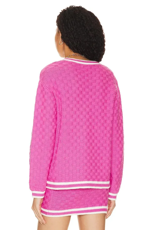 Zata Cardigan Pink and White Women Lovers and Friends Sweaters and Knits